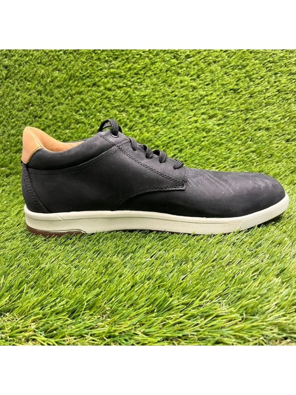 Florsheim Crossover Mens Size 9.5 Black Steel Plain Toe Safety Oxford Work Shoes
